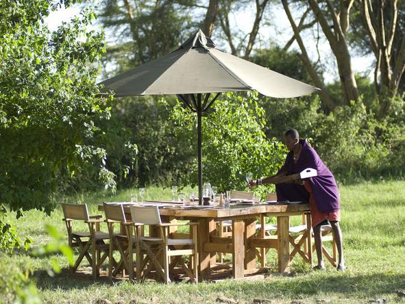 Porini Mara Camp -Outside Dining 